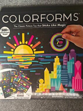 Colorforms 70th Anniversary Box Set Reusable Stickers Kids Adults Preowned